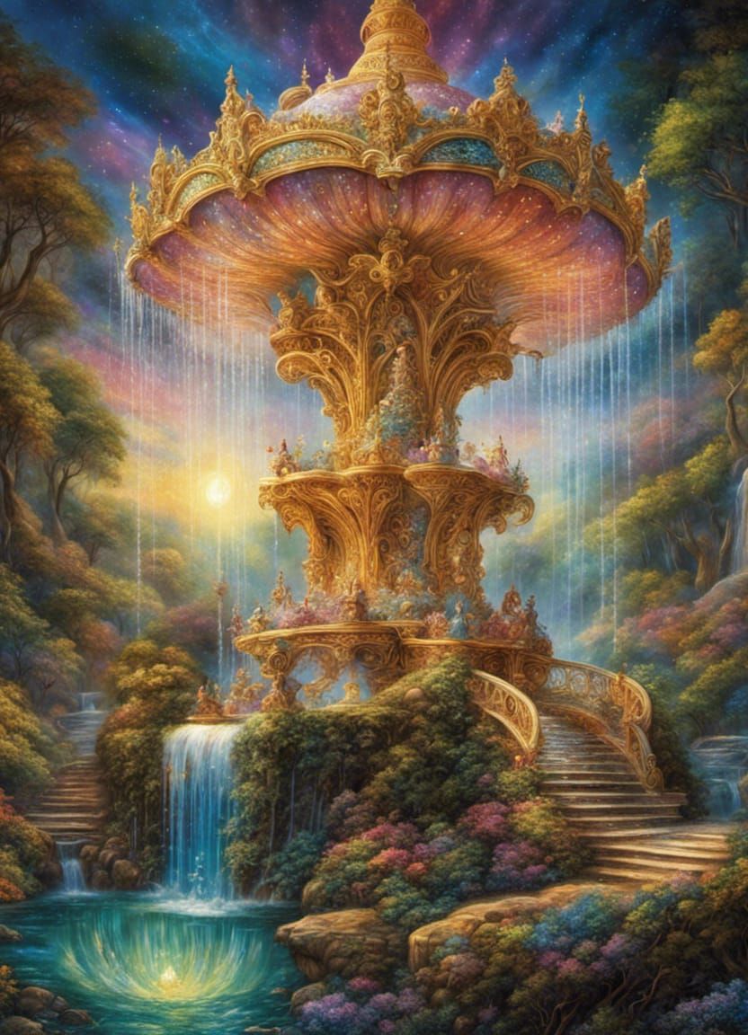 An Ornate Fountain  by @Sundollop