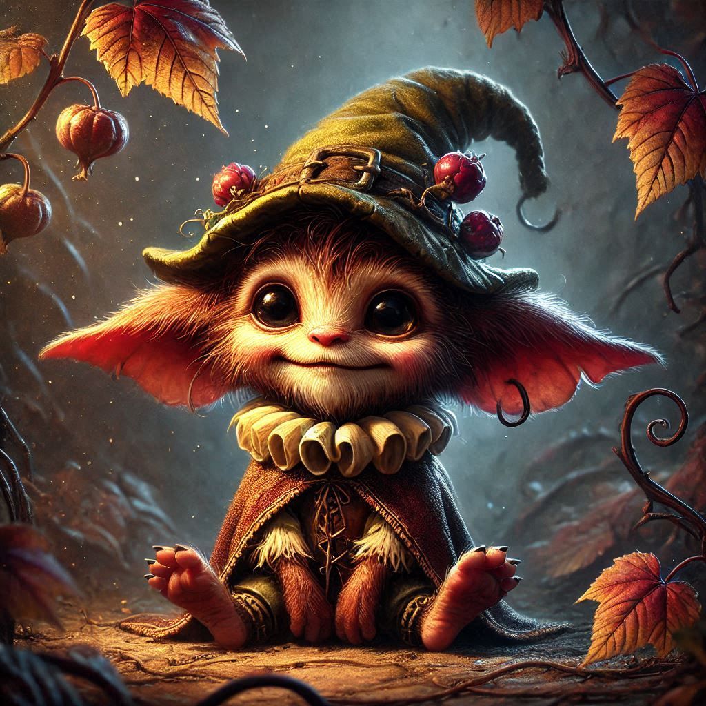 adorable fairy-tale fantasy creature portrait..