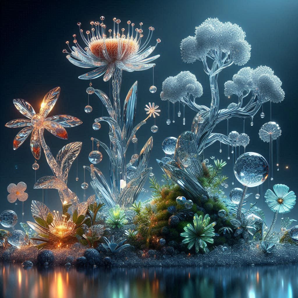 Crystal Plants  by @Amrita