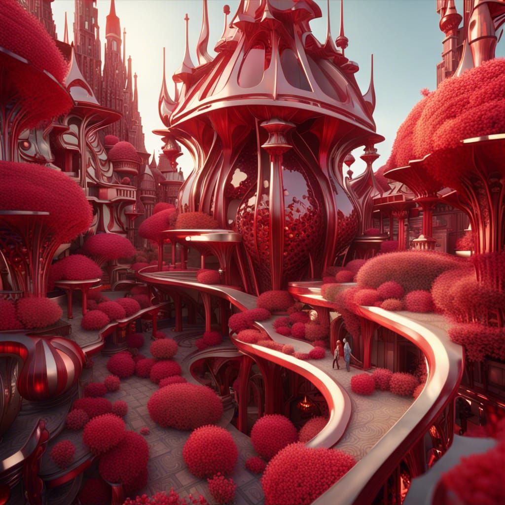 cinnabar space city 2 AI Generated Artwork NightCafe Creator