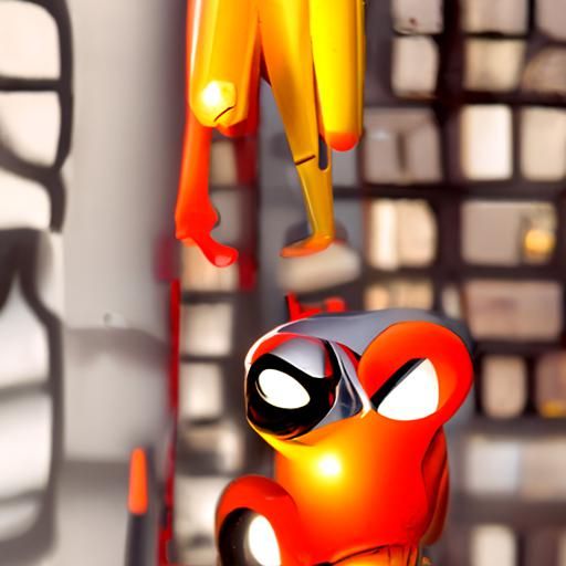 Create a spider man from “Spider-Man into the spider verse” ...