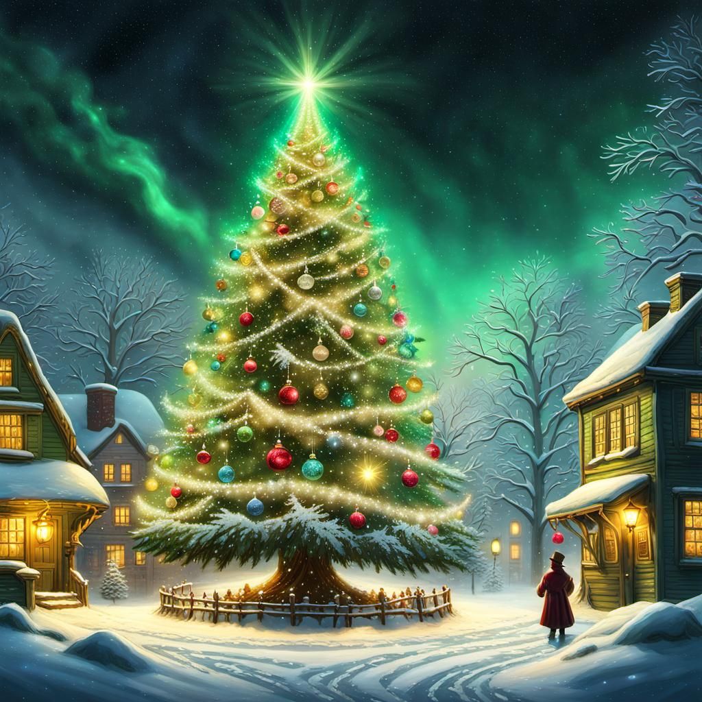 christmas tree - AI Generated Artwork - NightCafe Creator