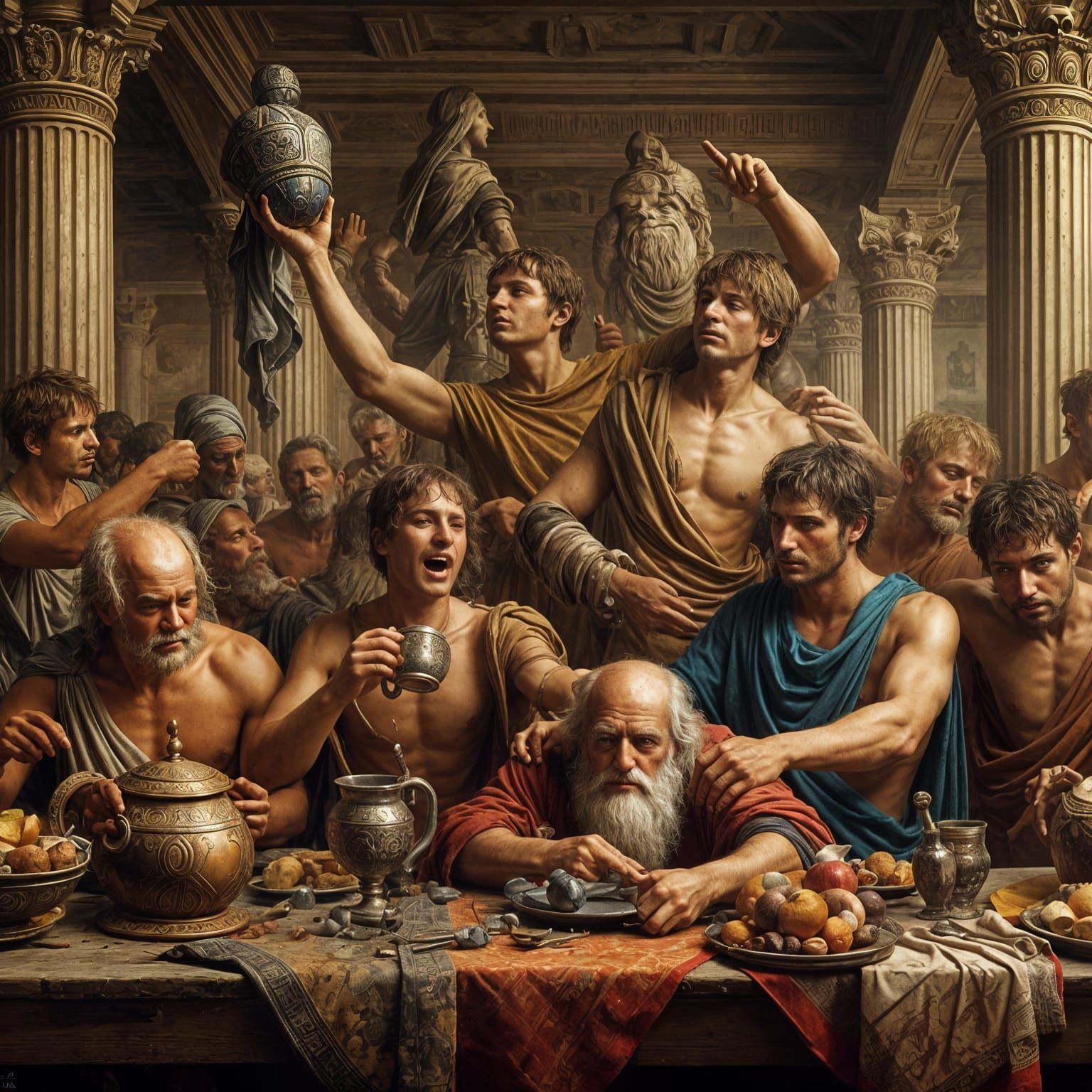 The Odyssey : the suitors of Ithaca