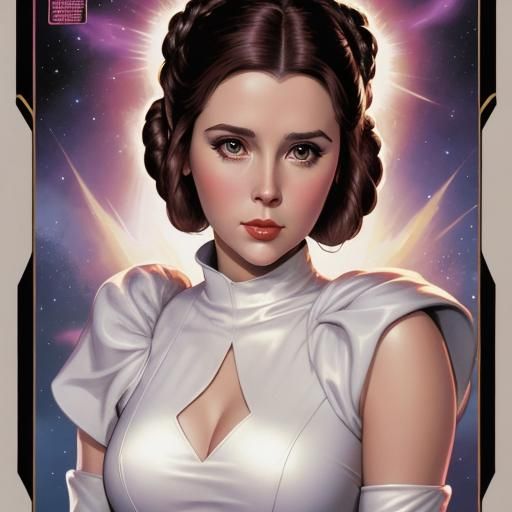 Princess Grace Cosplaying as Princess Leia - AI Generated Artwork ...