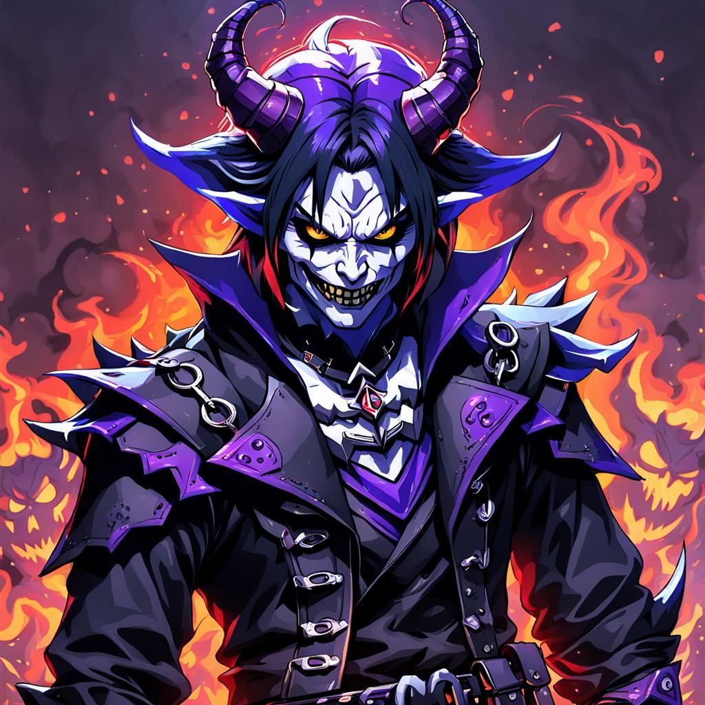 Devil Emoji: Simple AI Image