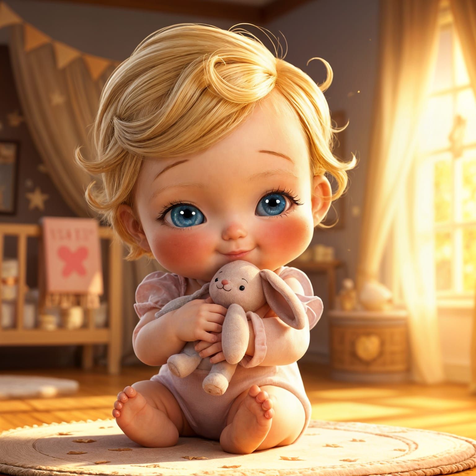 Enchanting Disney-Inspired Baby Girl Scene