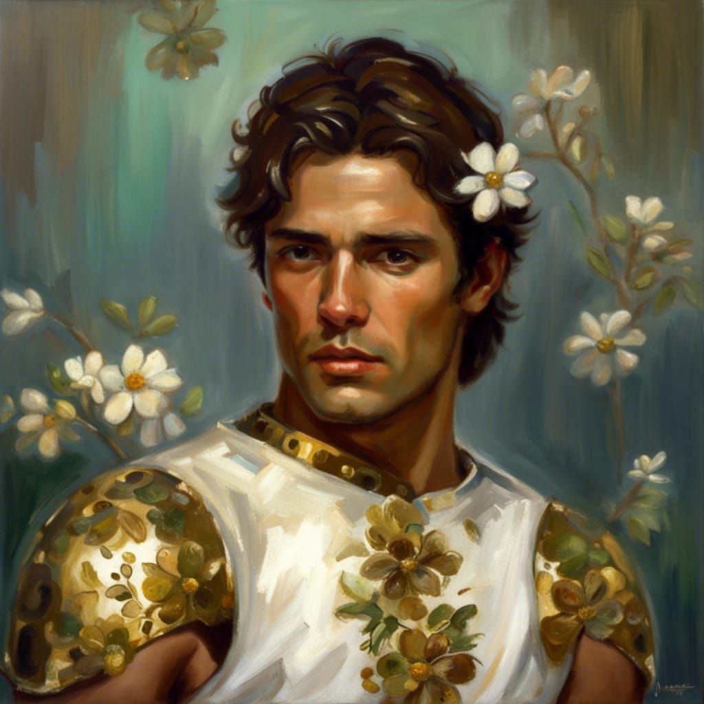 Oil painting of a handsome man - AI Generated Artwork - NightCafe Creator