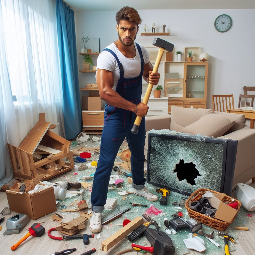 I'm downright amazed at what I can destroy with just a hammer