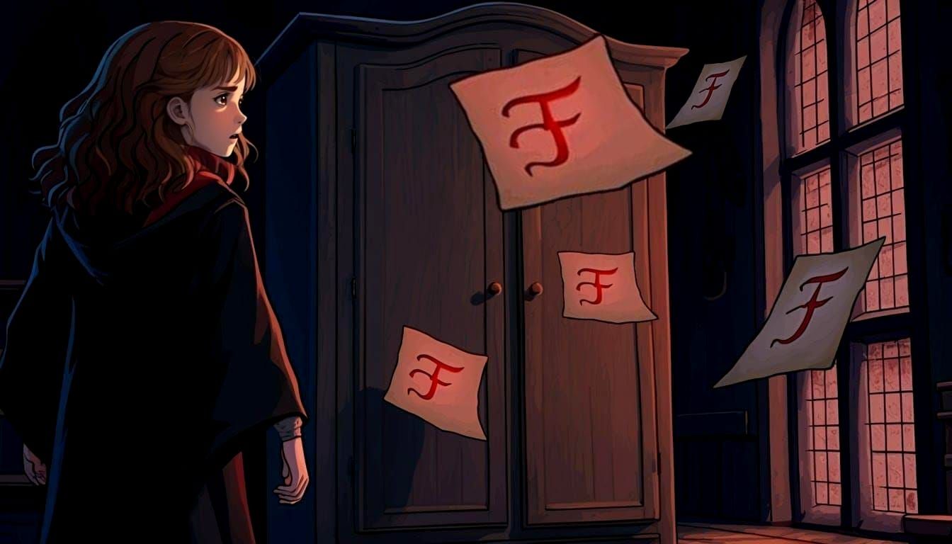 Boggart Embarrassing Fear: Hermione Flunked Out of School