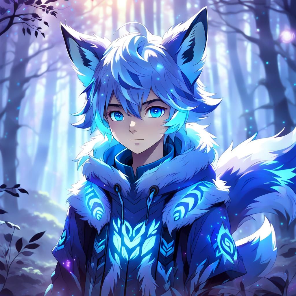 Julian the blue fox