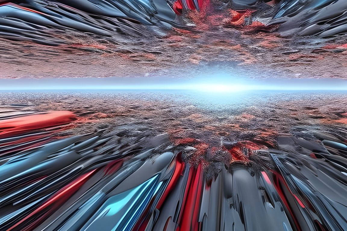 A rift in space time, dimensions shatter into fractal shards...