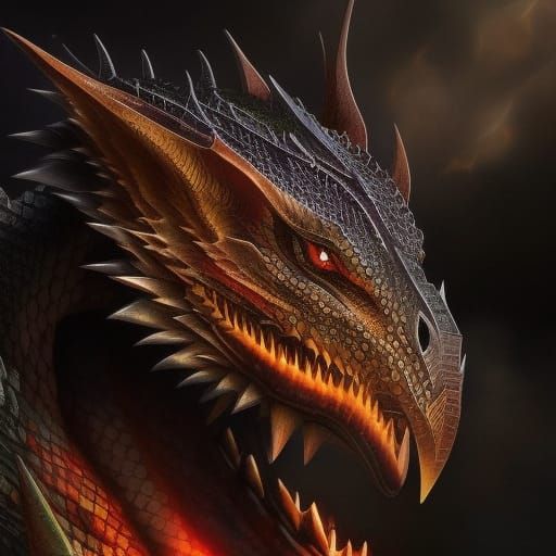 Red dragon - AI Generated Artwork - NightCafe Creator