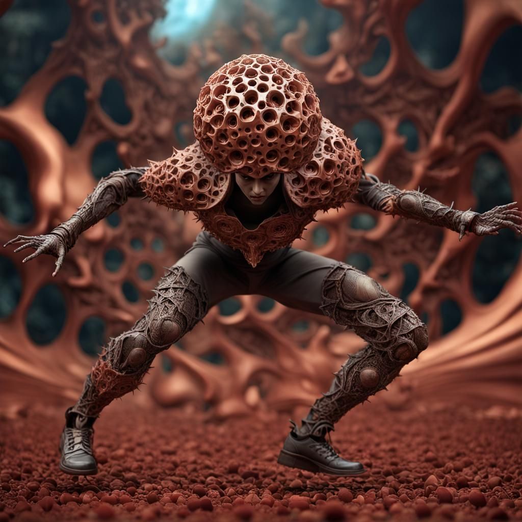 Durga's Apocalyptic Dance: A Surreal Portrait