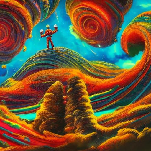 Stunning Sci-Fi Surrealism in Vibrant Digital Art