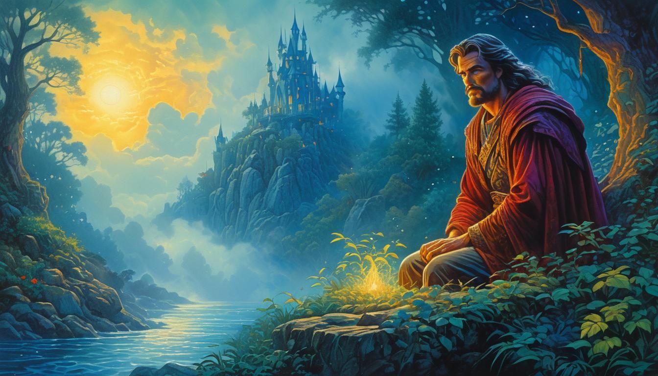 A guardian with an unwavering gaze and a protective aura.

"...