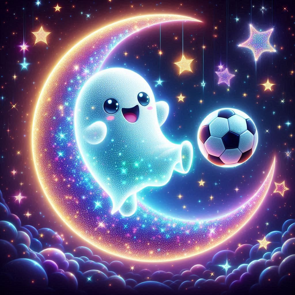 ghost playing football