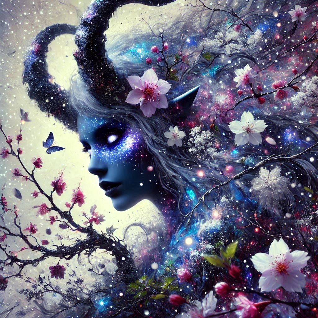 Double exposure portrait