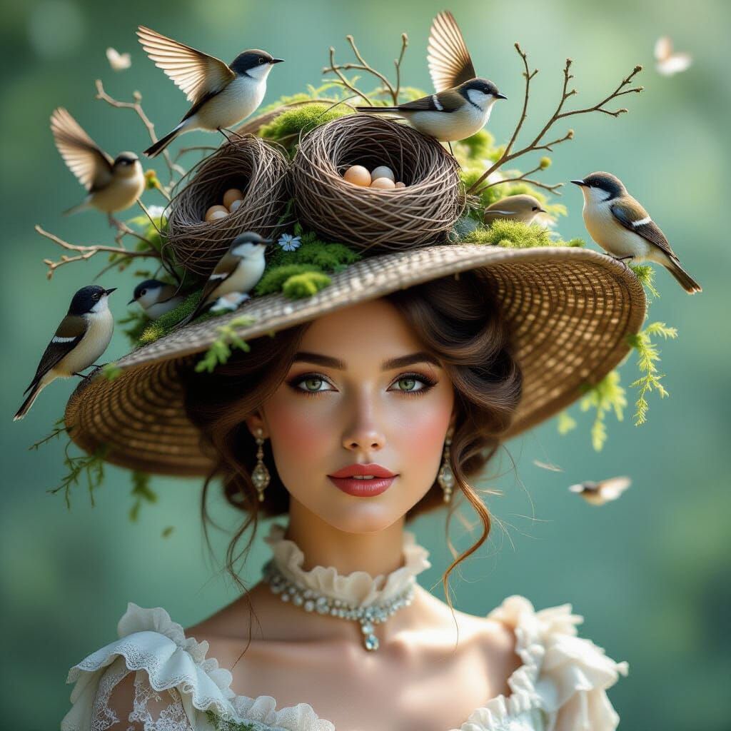 Nesting Hat  by @BittenHead