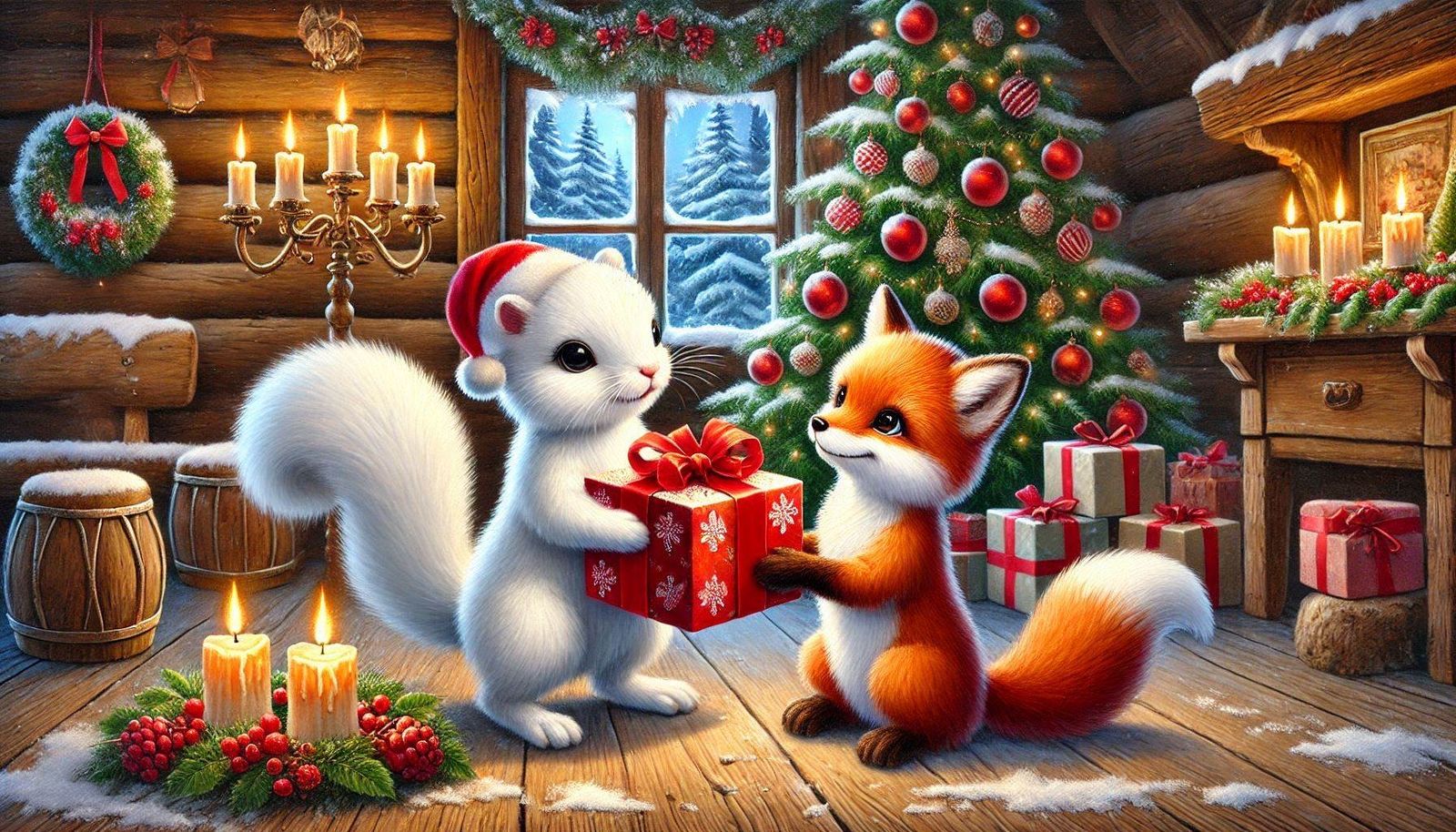 Der Fuchs und das Eichhörnchen.Weihnachten (5-8)