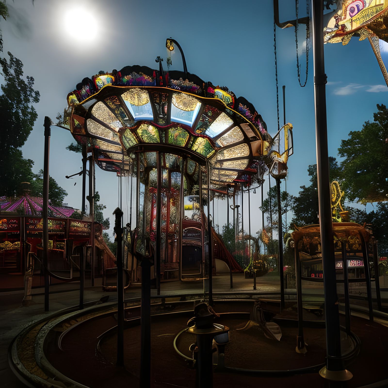 creepy liminal spaces-carousel of dreams  by @QUEENie BEEson