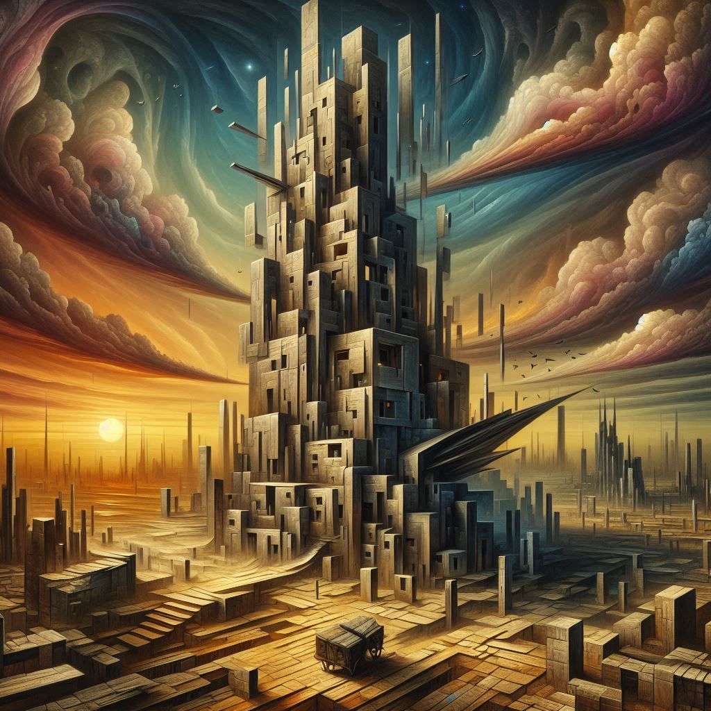 Surreal cubist dreamscape 3