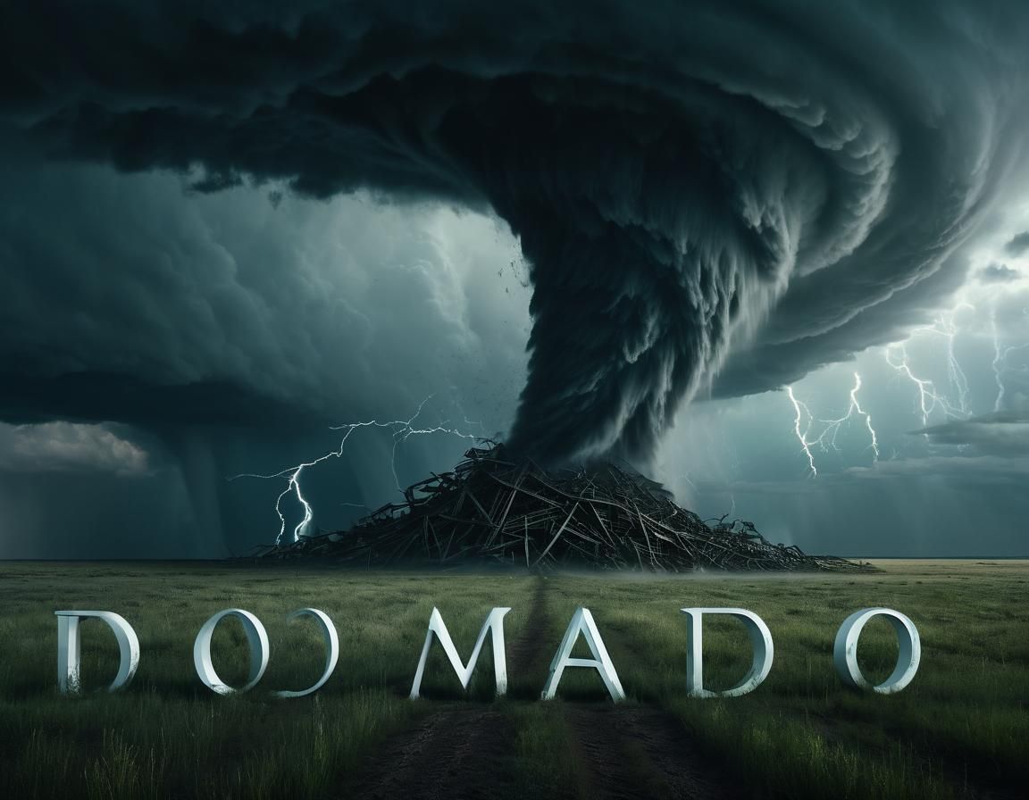 A vast open prairie stretches under a moody, storm-laden sky...