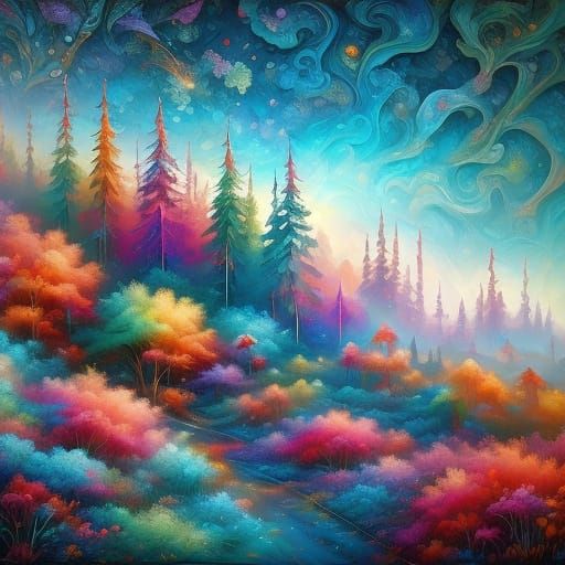 <lora:Magical Landscape:1.0> cute beautiful land