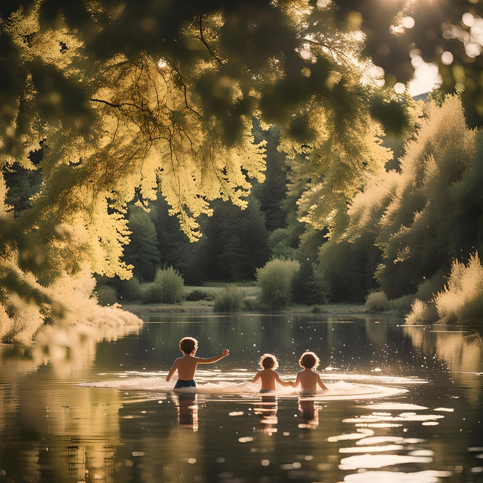playing in the river  by @Sig
