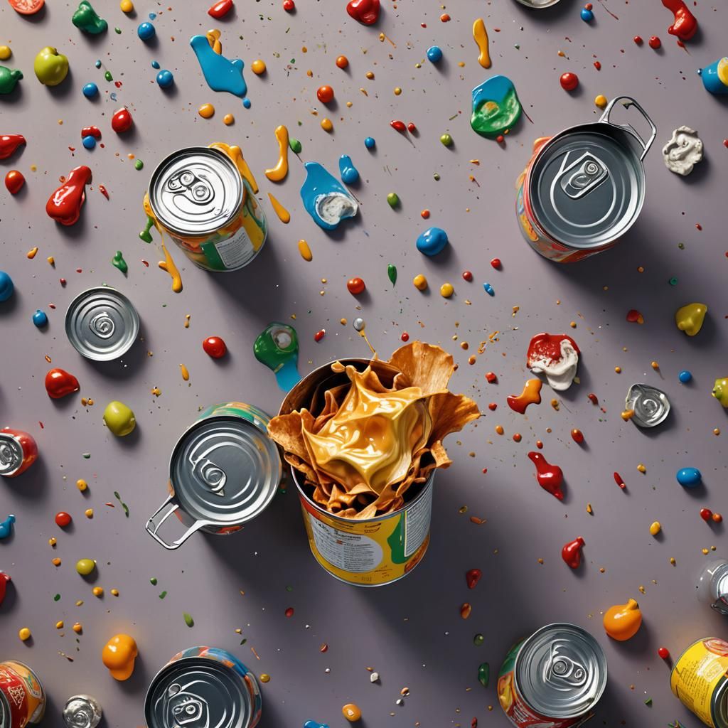 Cans of food