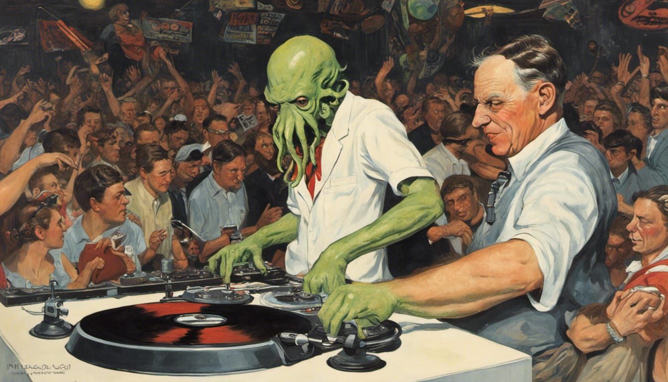 Cthulhu Drops The Block Rockin’ Beats, from the lost works o...