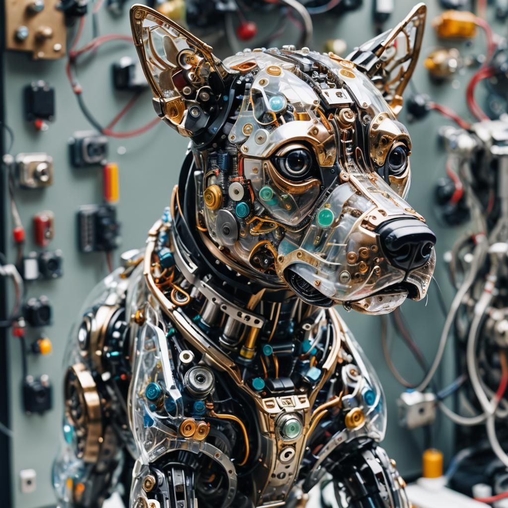 Cyber puppy  by @MrEbano