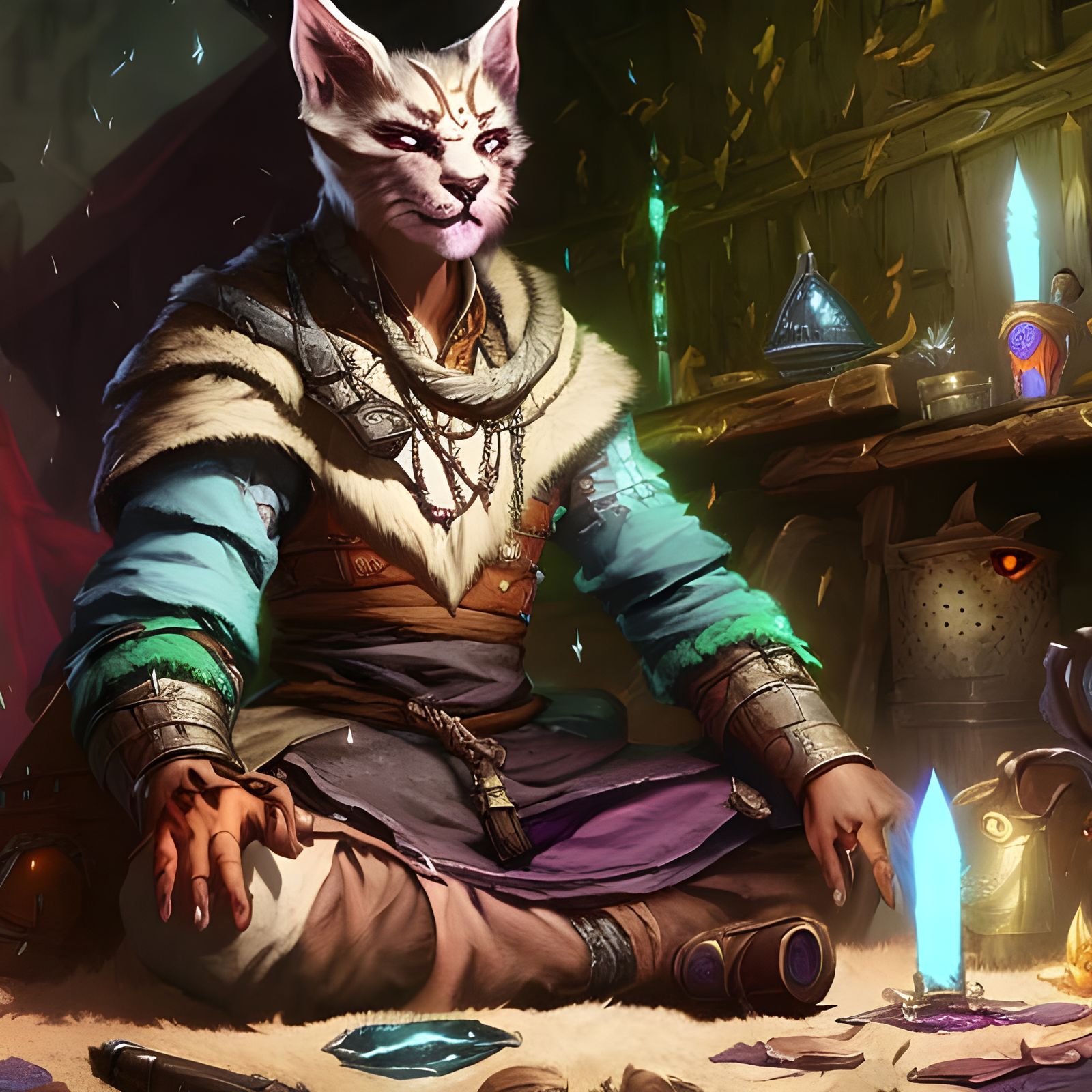 Khajiit has wares, if you have coin AI Generated Artwork NightCafe Creator