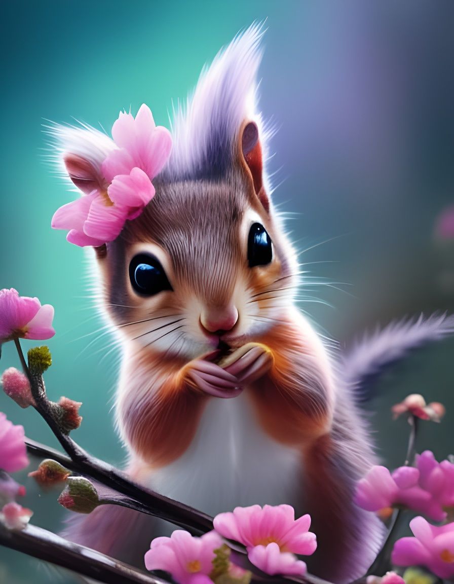  Adorable Little Baby Squirrel   by @Kit30kat