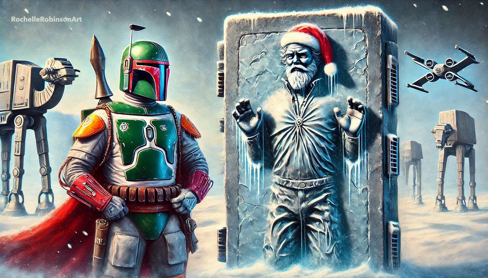 Santa Claus vs Boba Fett