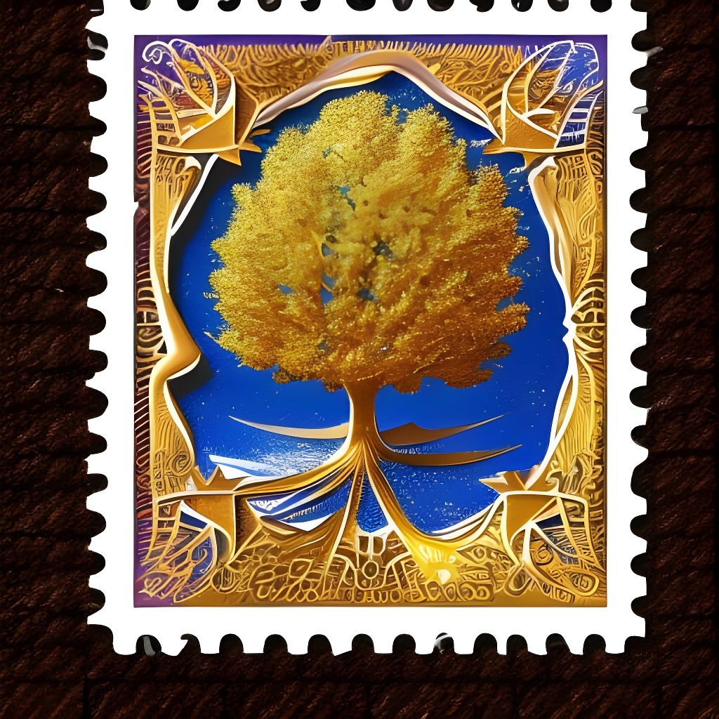 Stamp from the Yggdrasil tree  by @Grimoire
