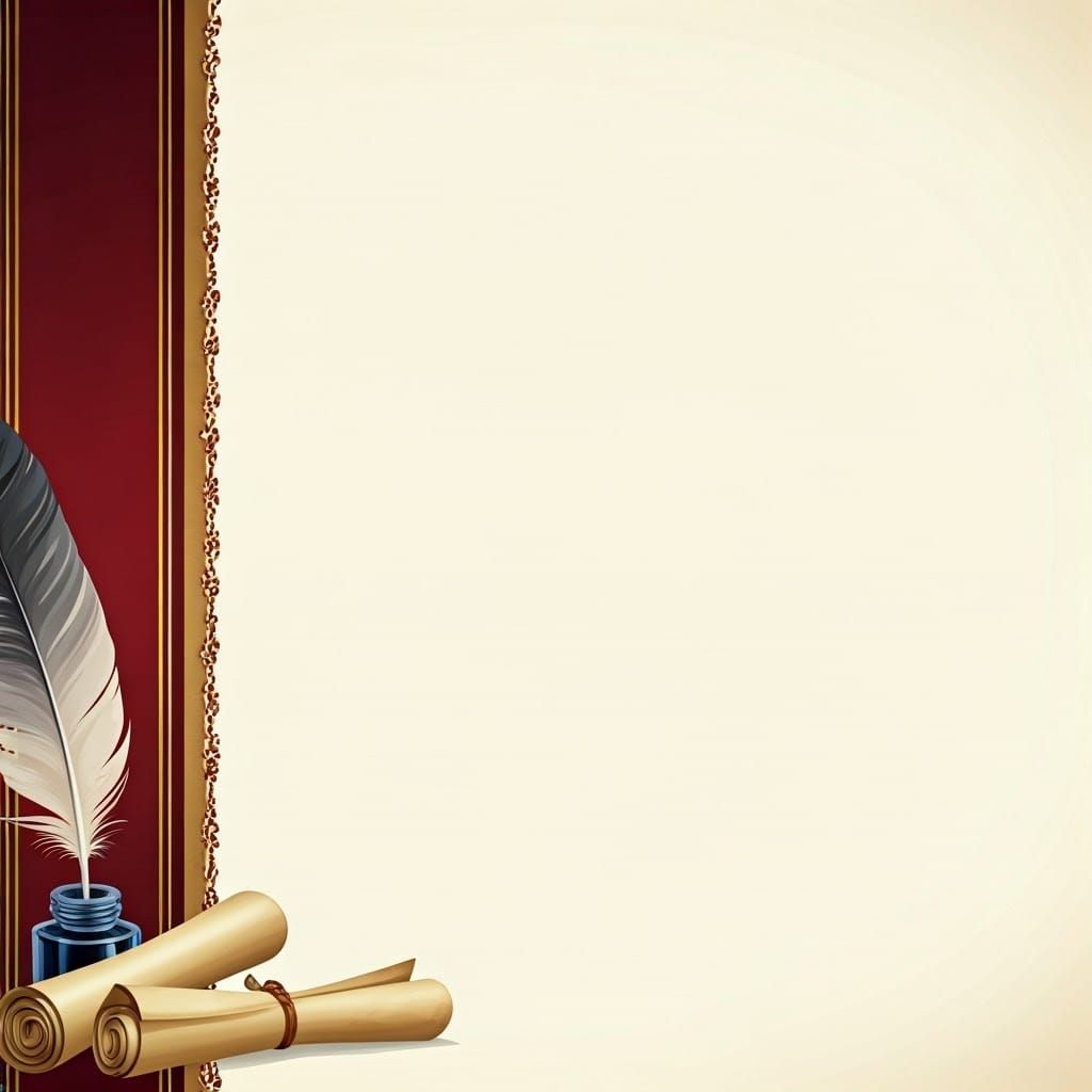 Create a Cream Background Page - Antique Scroll Page
On the left side there will be a slightly wide burgundy ...  by @OMANUT