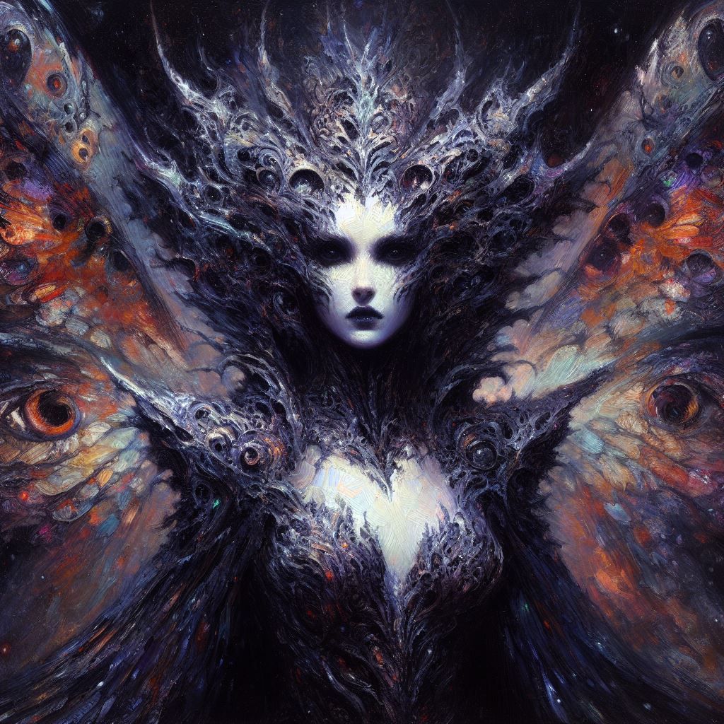 Moth Queen AI Generated Artwork NightCafe Creator