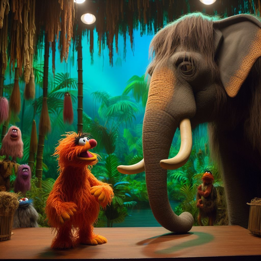 The Elephant Elder Shows Animal a Way to go Home