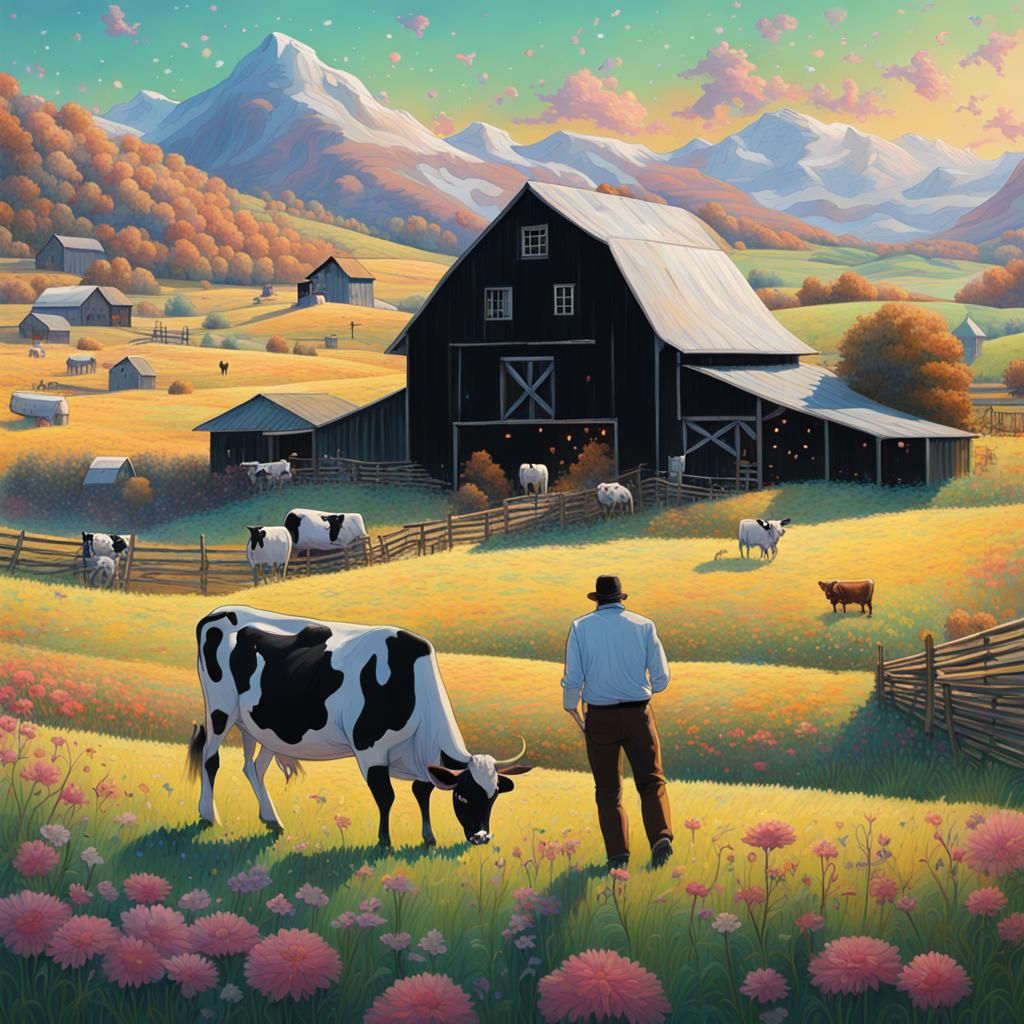 Farm life  by @very old cat