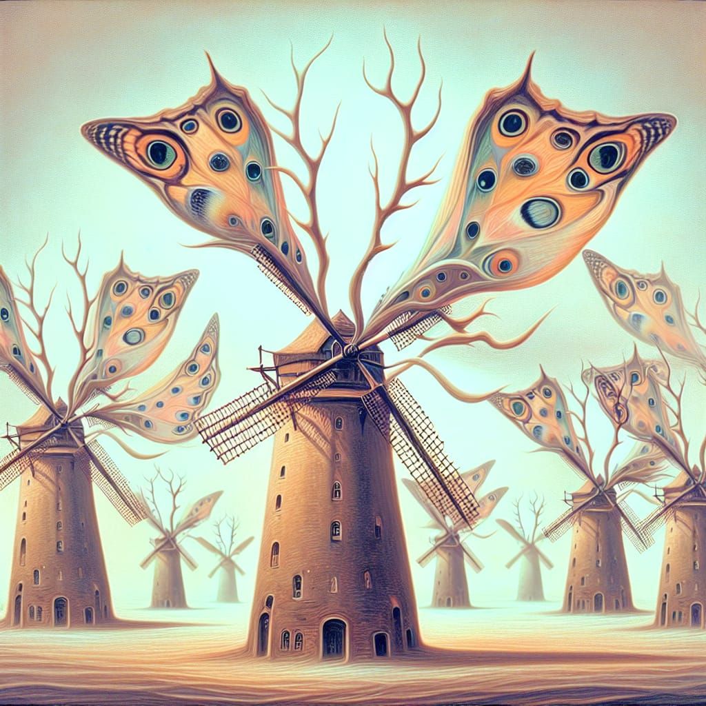 molinos surrealistas  by @Rosa Maria Balbas Prieto
