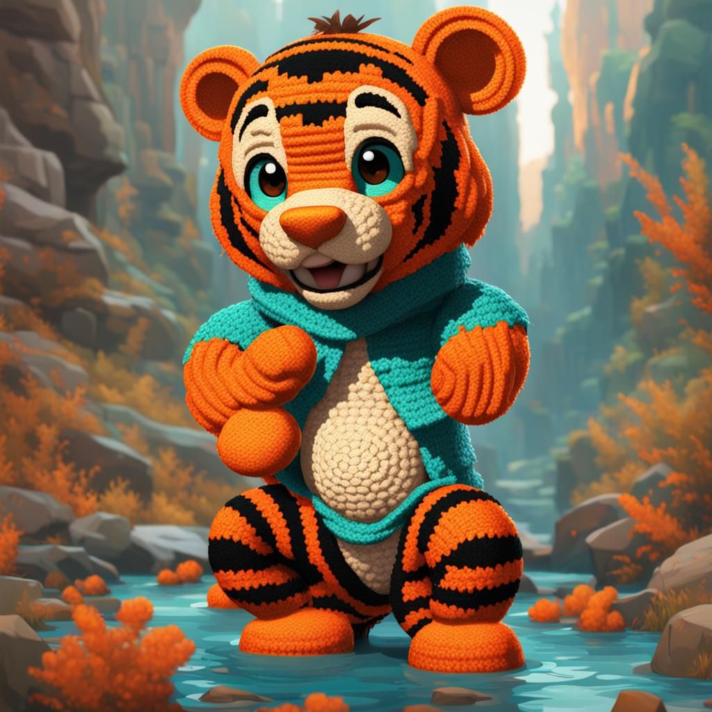 Tigger made in crochet AI Generated Artwork NightCafe Creator Tigger made in crochet AI Generated Artwork NightCafe Creator
