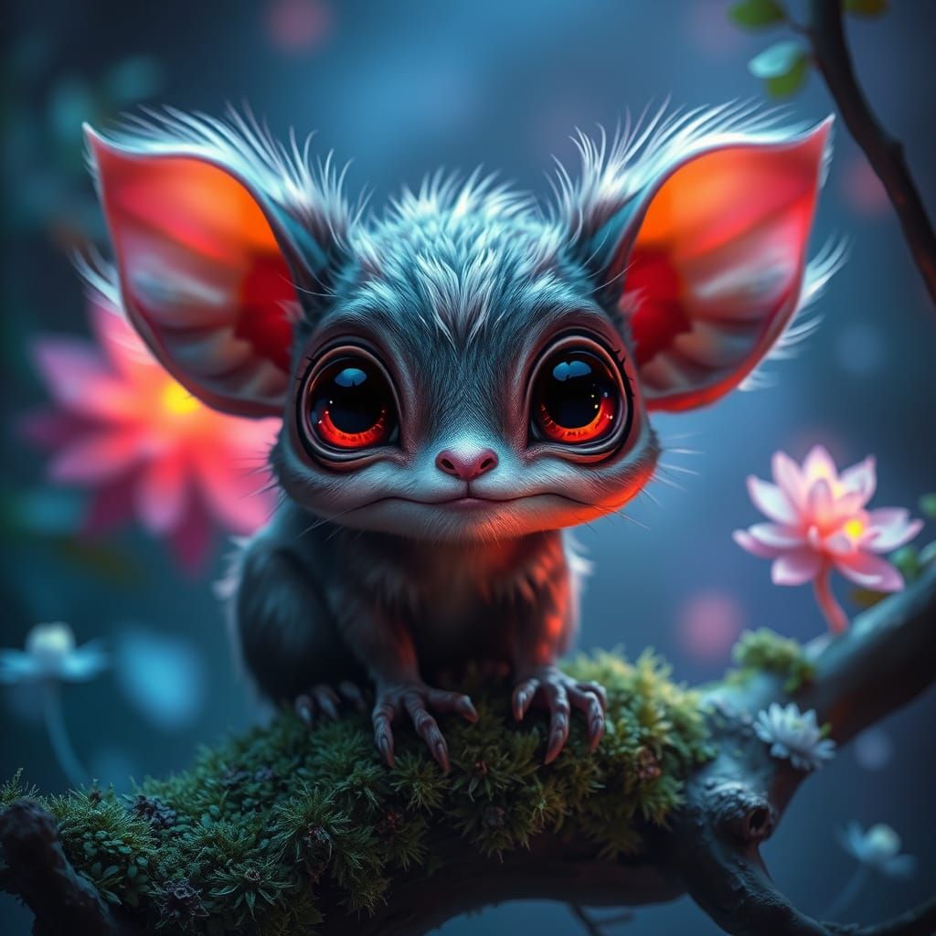 Fluffy Critter  by @LilacVenom