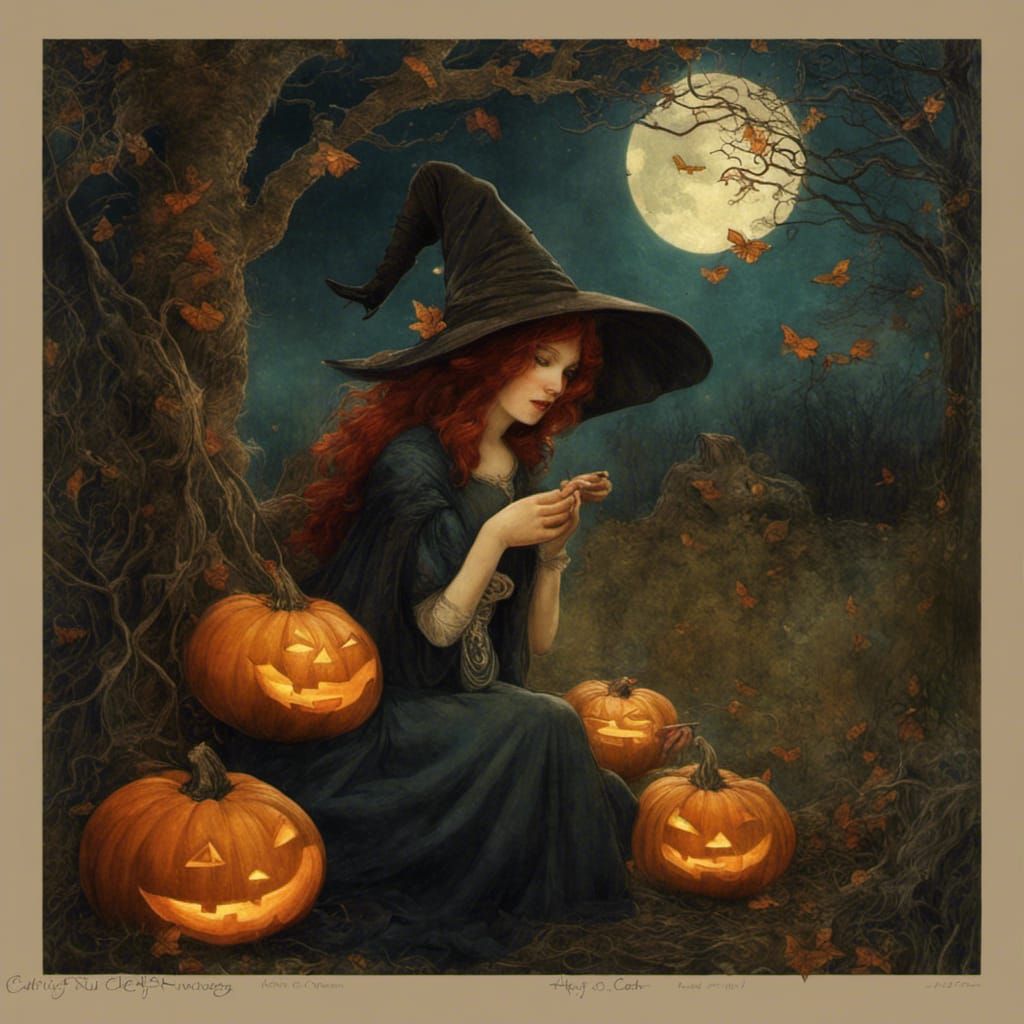 99 Witches for Halloween (77) - AI Generated Artwork - NightCafe Creator