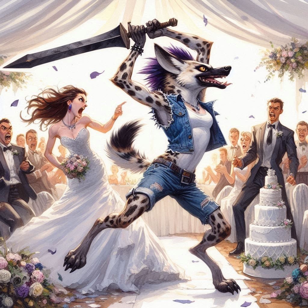 Wedding Crasher Hyena Grind (Alternate Gallery)