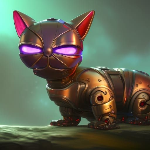 cute robot cat