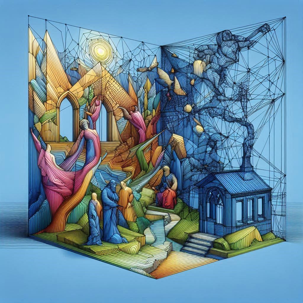 obliterating the real by turning it into a 3-D, but depthles...