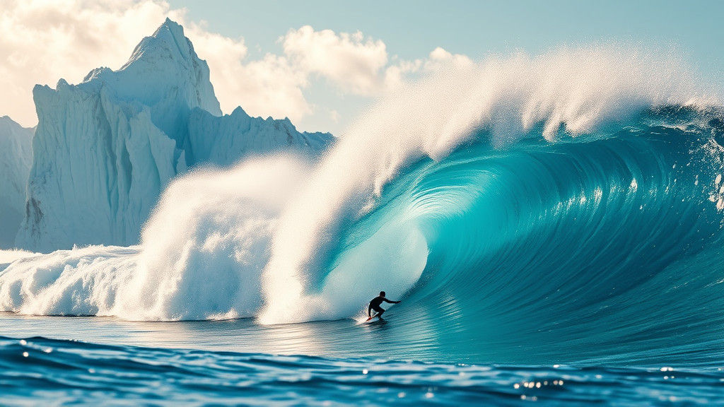 Antarctic surf  by @Dark Magoo