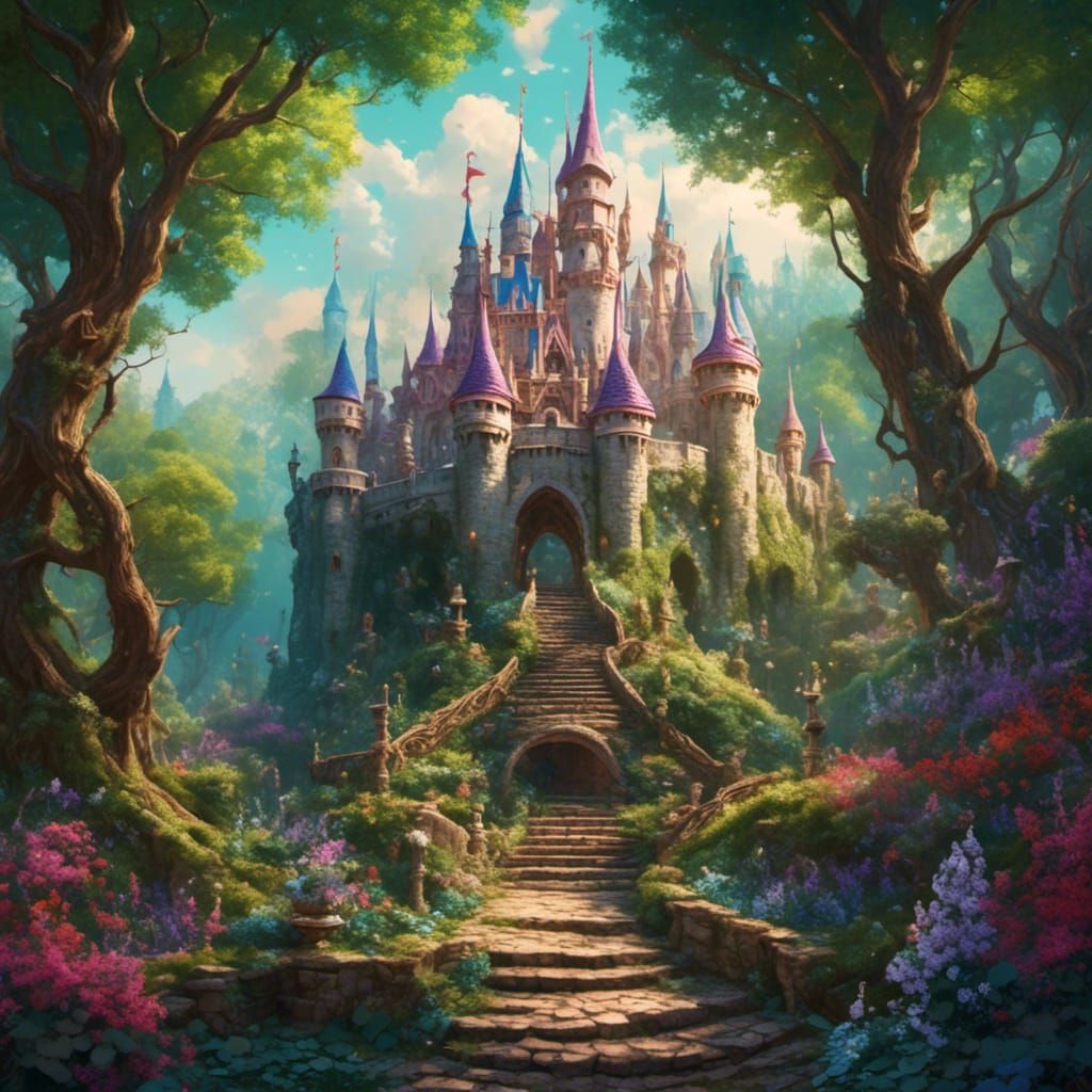 Fairy tale Castle - AI Generated Artwork - NightCafe Creator