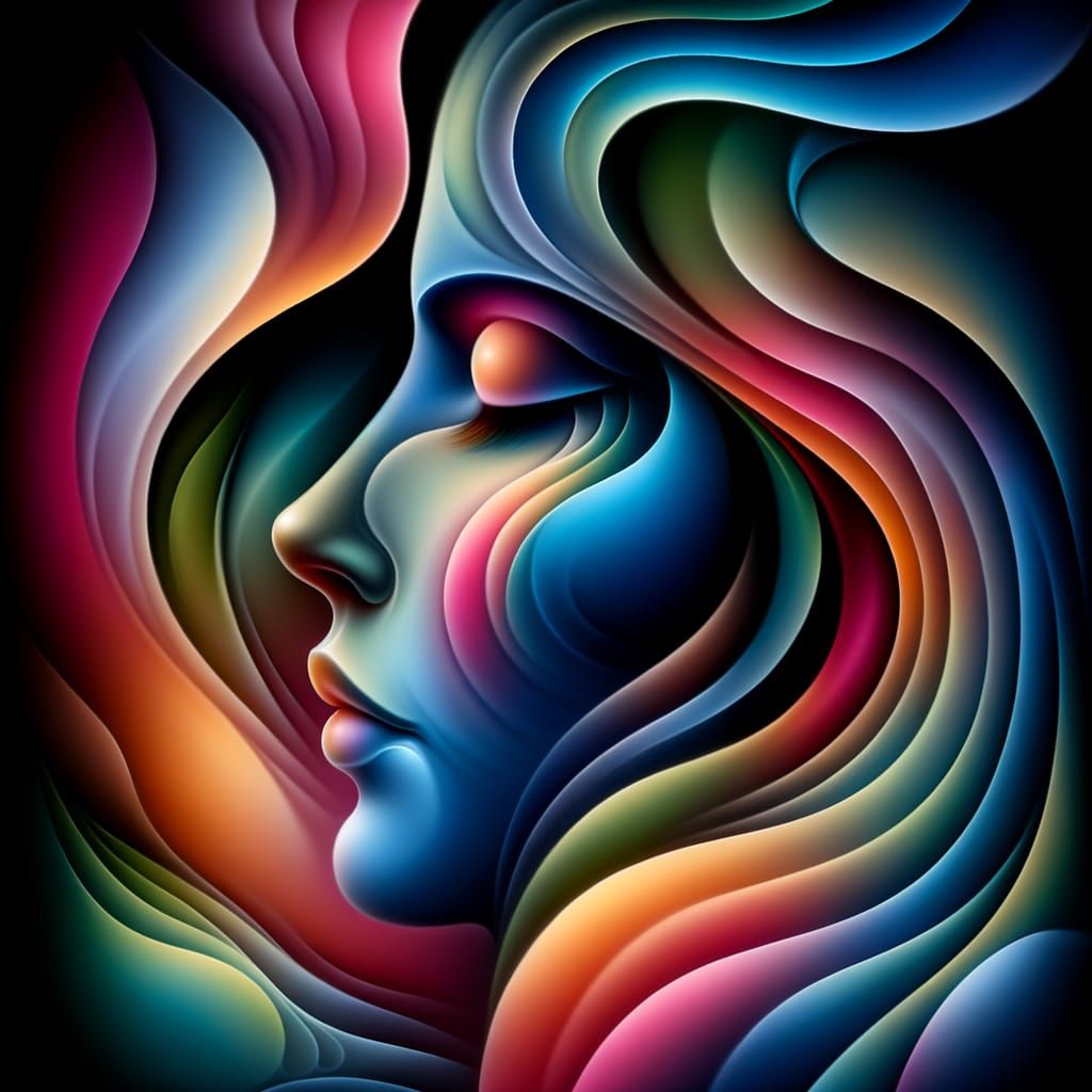 Airbrush portrait   by @MacMikkola