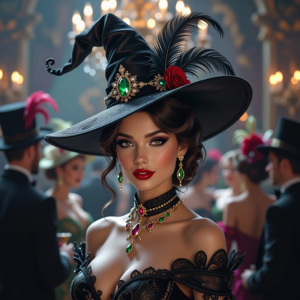 Mystic Hat Masquerade   by @Warlock11